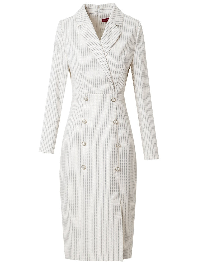 Women's chic striped dress