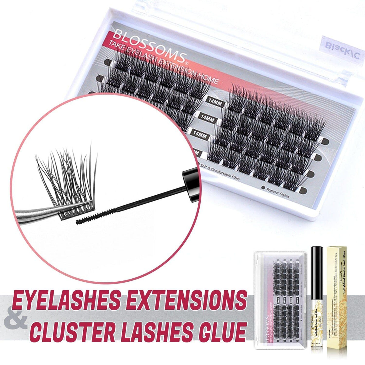 Unisex mink cluster lashes