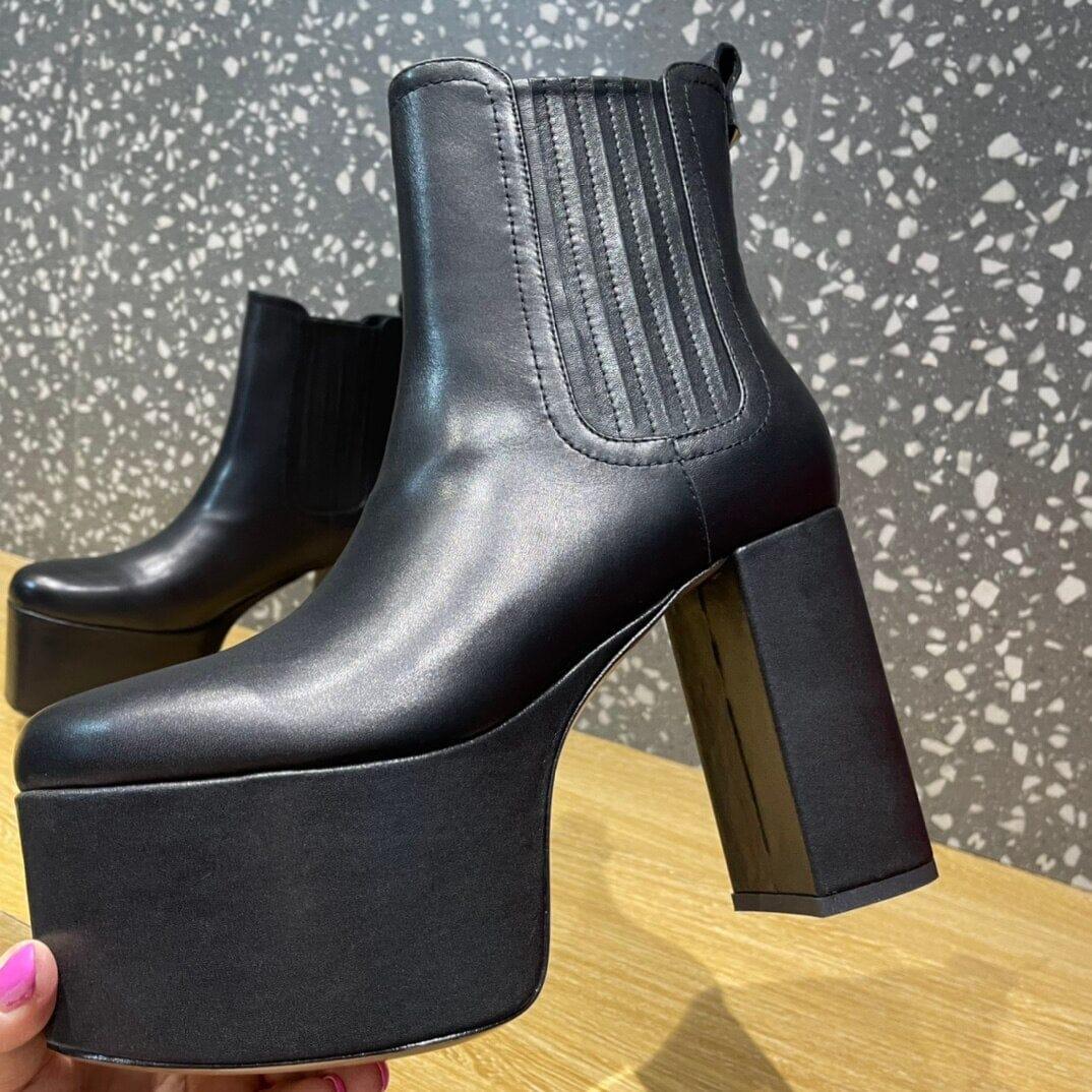 Women's genuine leather heels