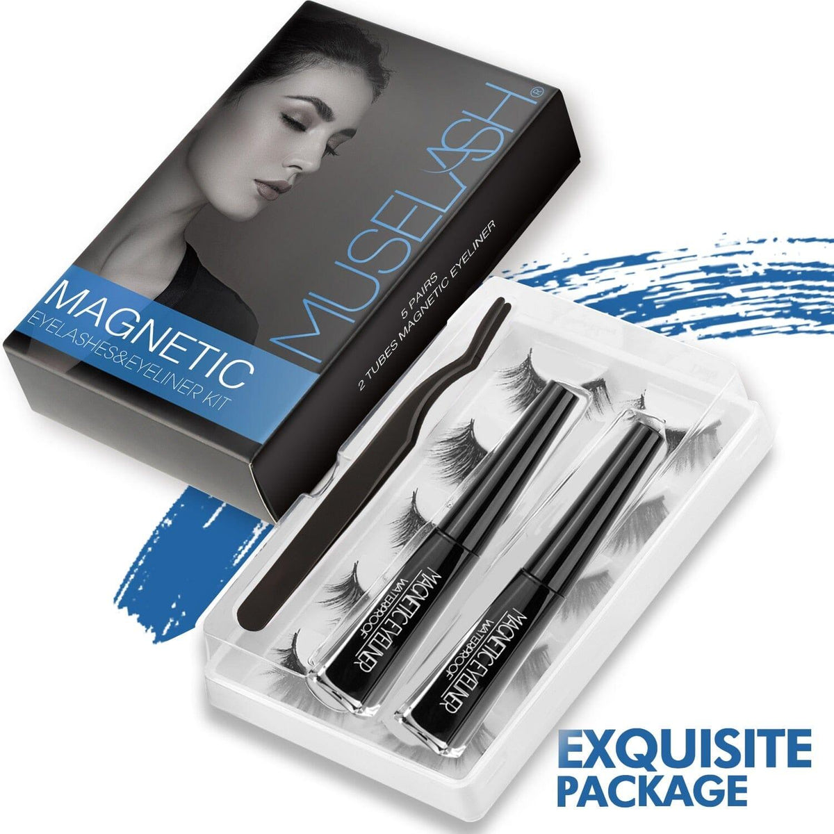 Alternate view: Unisex magnetic eyelashes set
