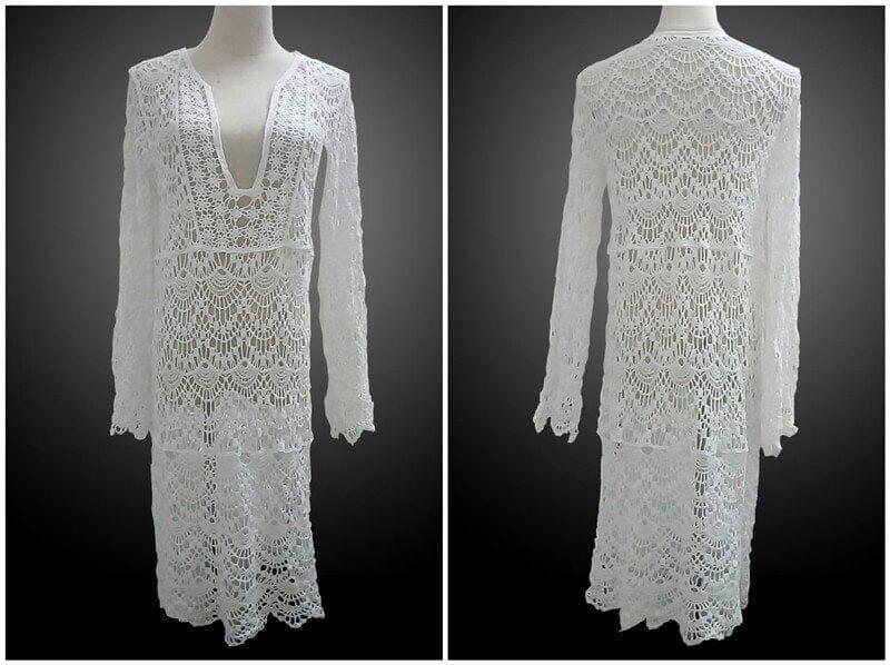 Alternate view: Women's crochet beach cover up