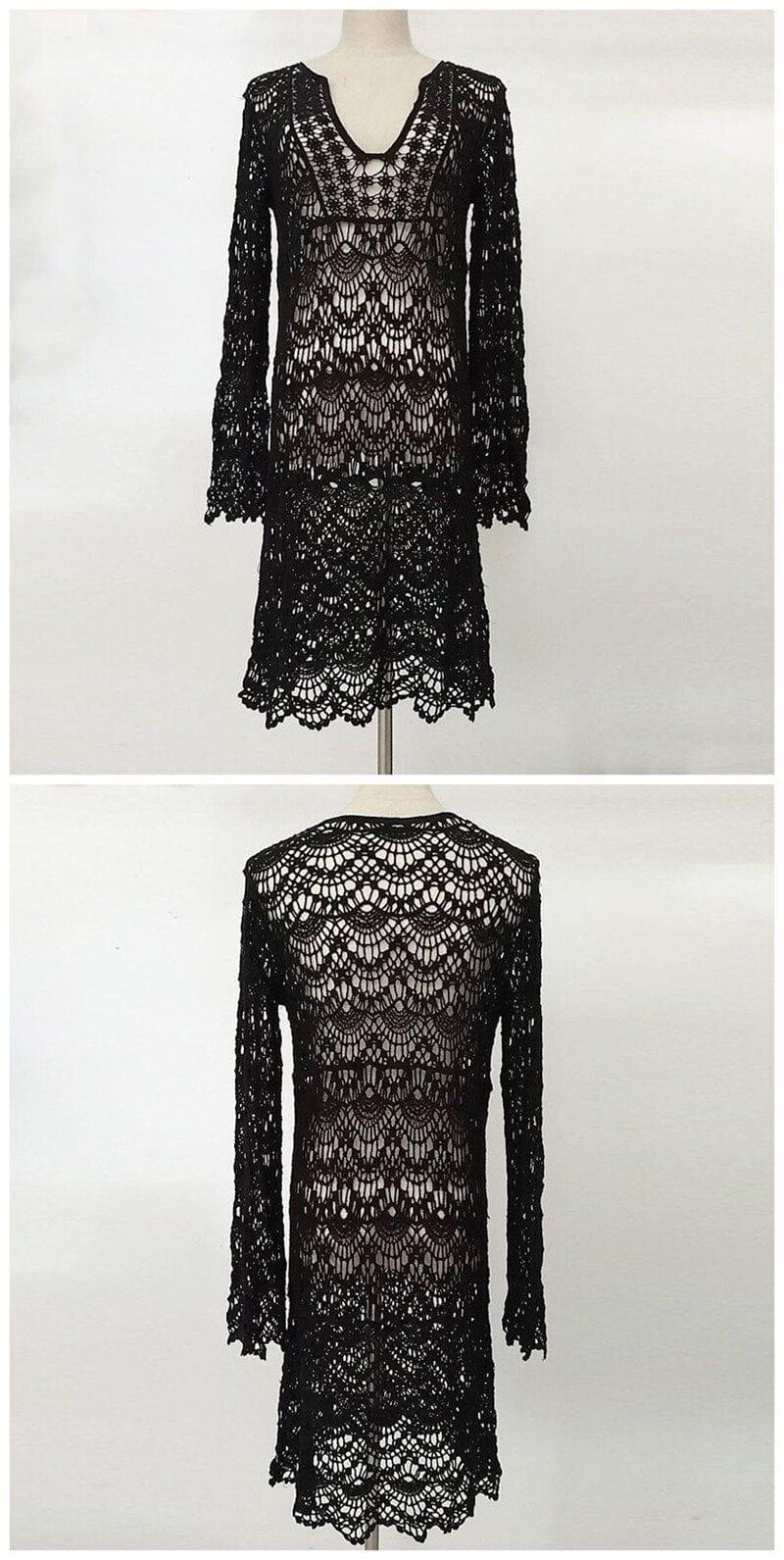 Alternate view: Women's crochet beach cover up