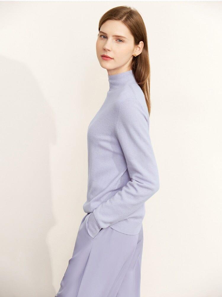 Women's purple sweaters full sleeves