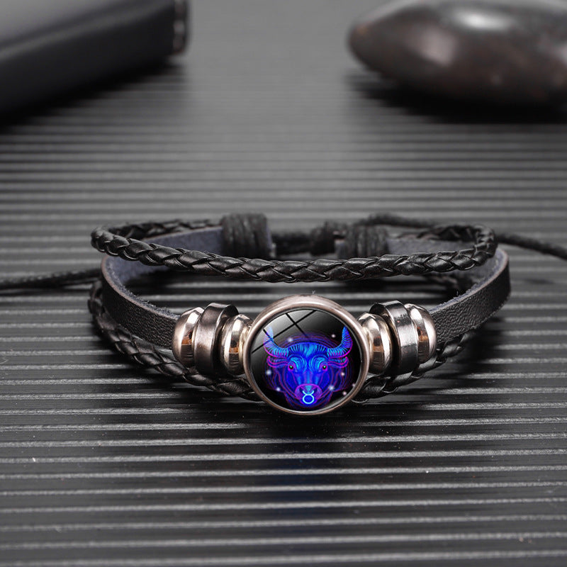 Alternate view: Unisex zodiac constellation bracelet