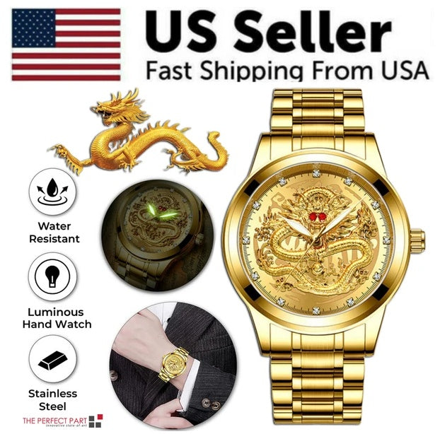 Classic gold-tone stainless steel quartz watch - view 6