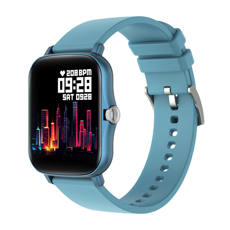 Unisex blue IP68 custom dial smart watch