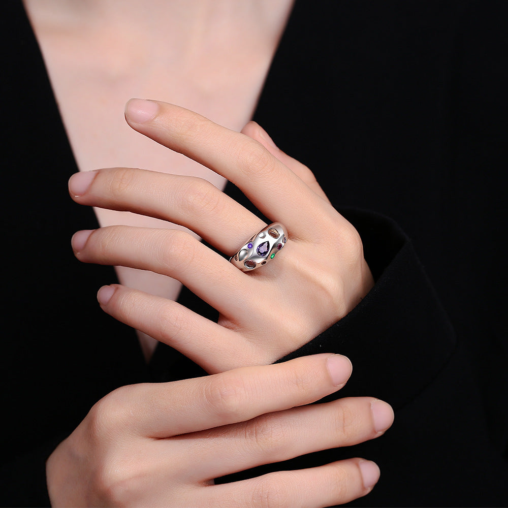 Alternate view: Women's colorful ring
