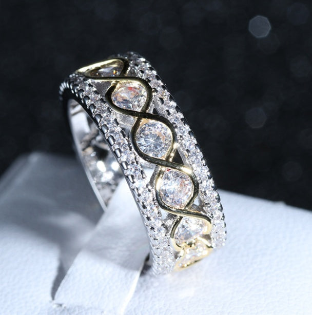 Women's zircon stone ring