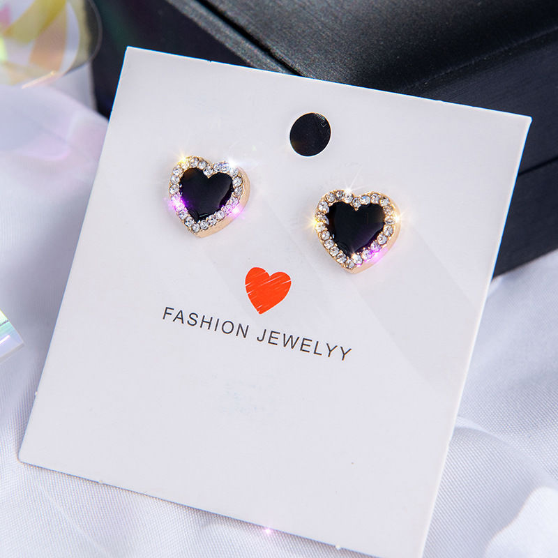 Alternate view: Women's opal stud earrings