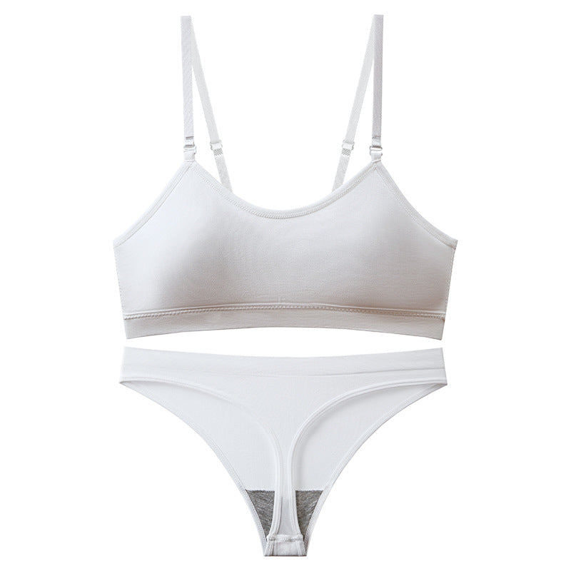 Women's white strapless tank top & shorts set