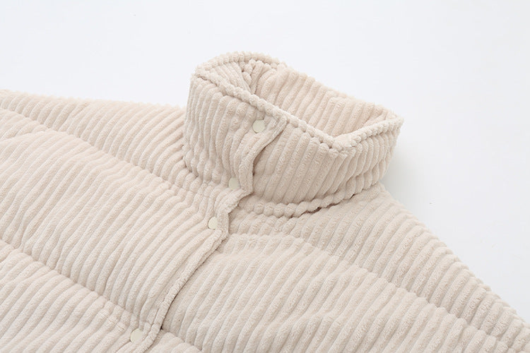 Alternate view: Women's corduroy puffer jacket