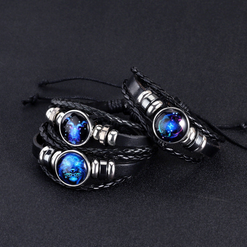 Alternate view: Unisex zodiac constellation bracelet