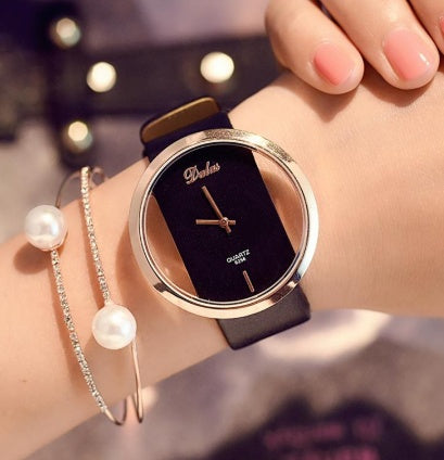 Women's hollow skeleton watch