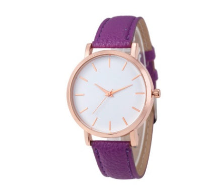 Women's violet analog quartz watch