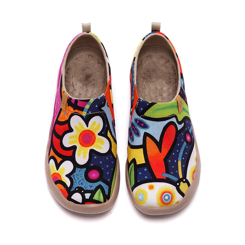 Women's warm spring canvas slip sneakers