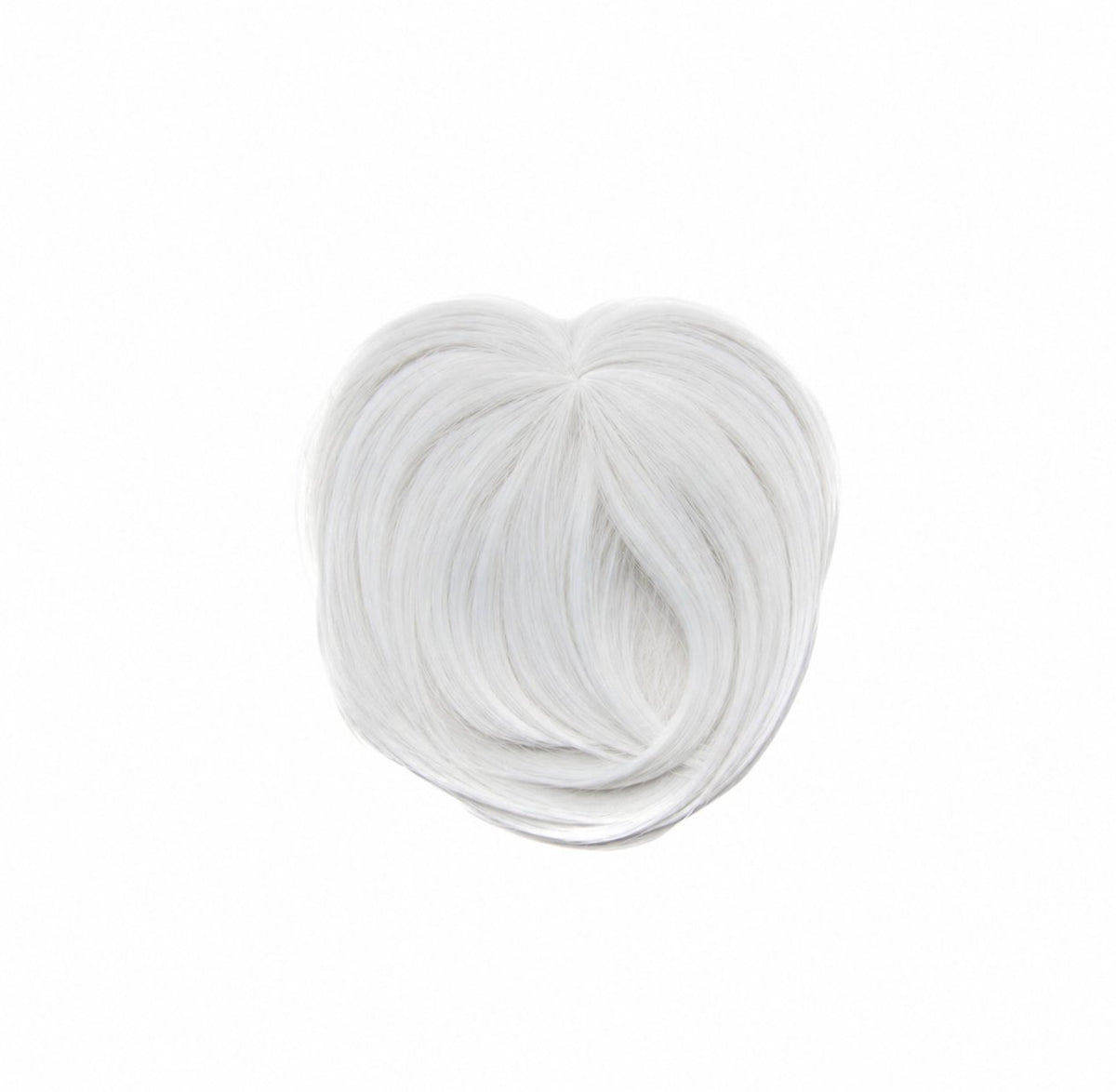 Women's white fake bangs hairpiece