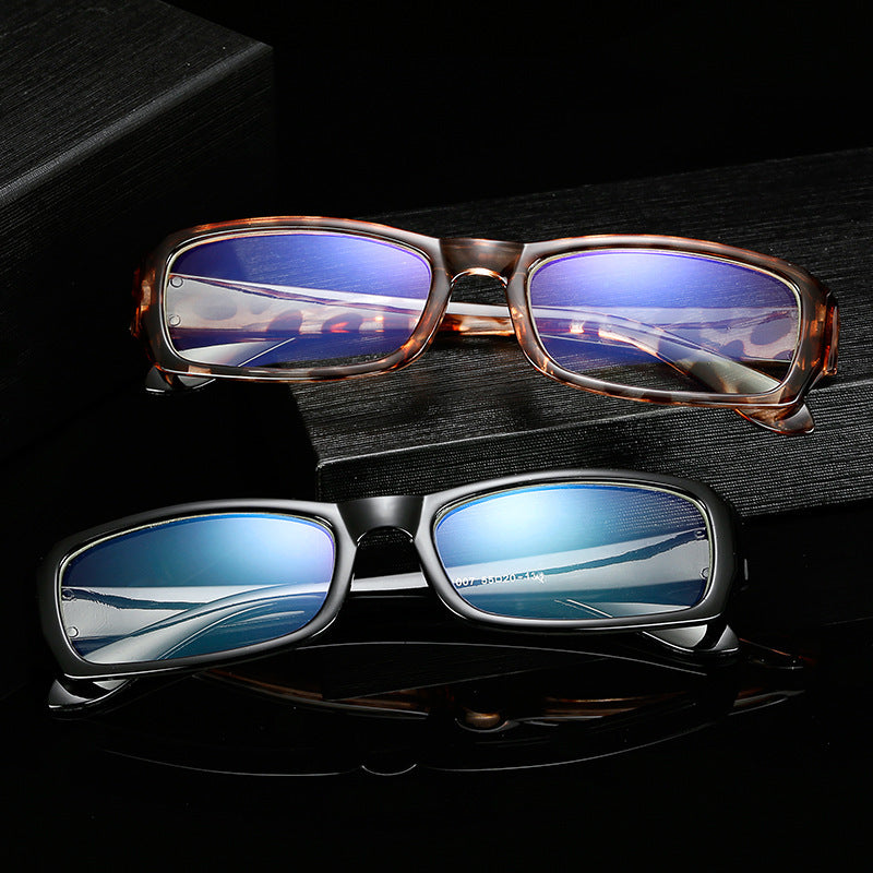 Unisex blue film sunglasses