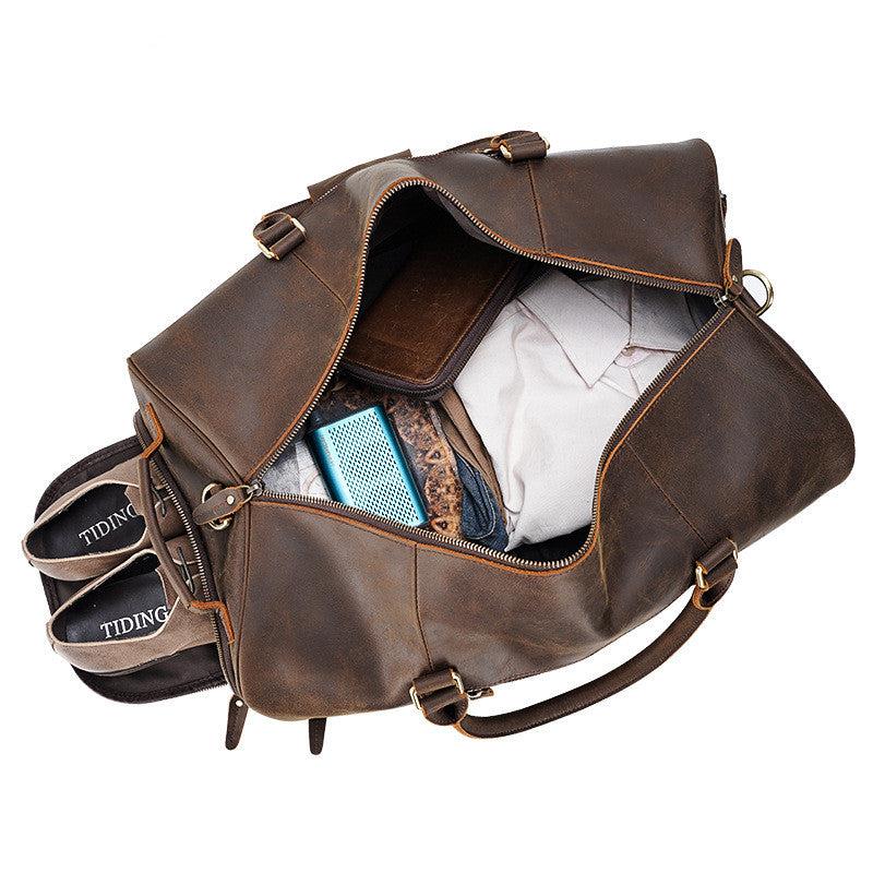 Alternate view: Unisex retro leather bag