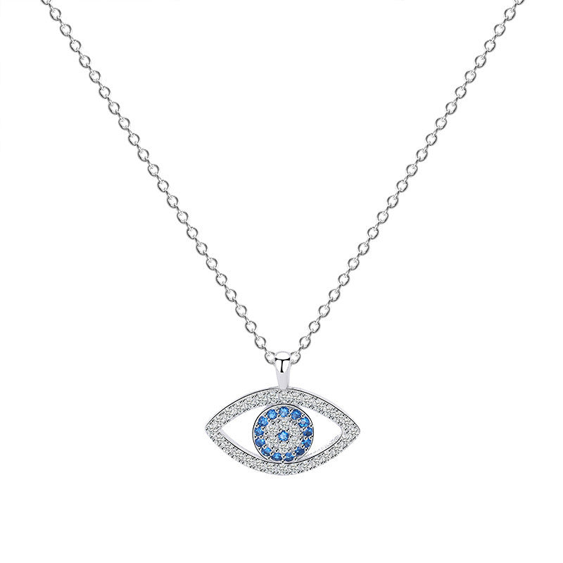 Women's S925 silver evil eye necklace