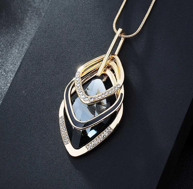 Women's long necklace & pendant