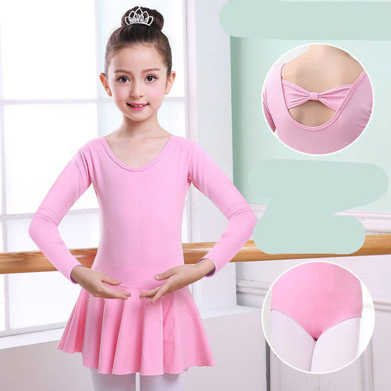 Girls pink dance tutu leotard