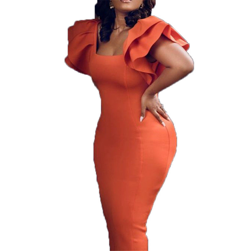 Alternate view: Women's ruffle sleeve dress