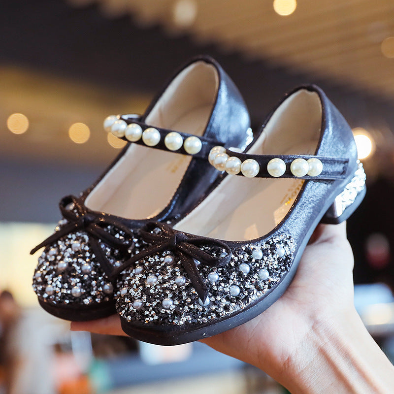Girls princess crystal shoes