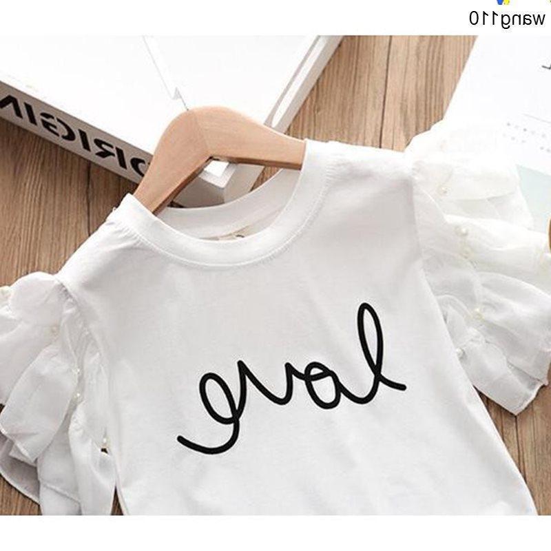 Girls tee & ripped pants set