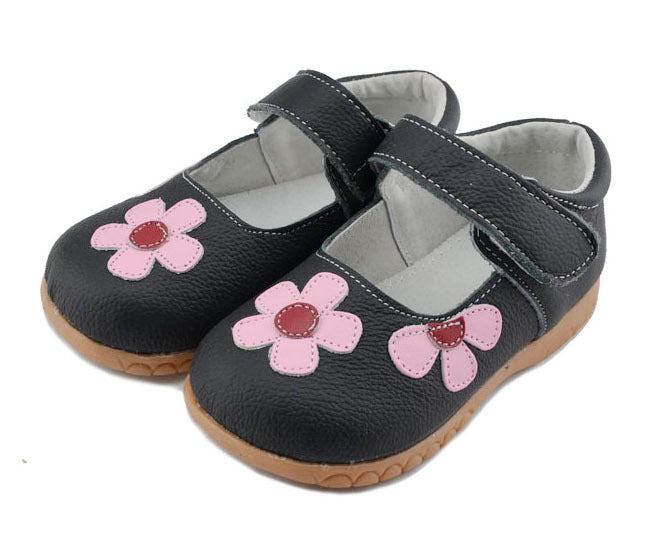 Girls korean leather shoes