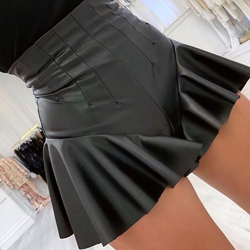 Women's black short skirt