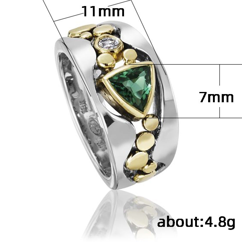 Women's blue sapphire 925 silver ring