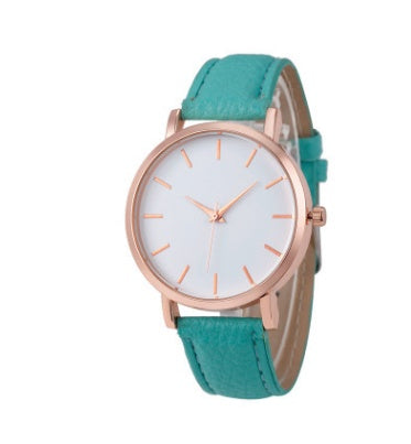 Women's peppermint green analog quartz watch