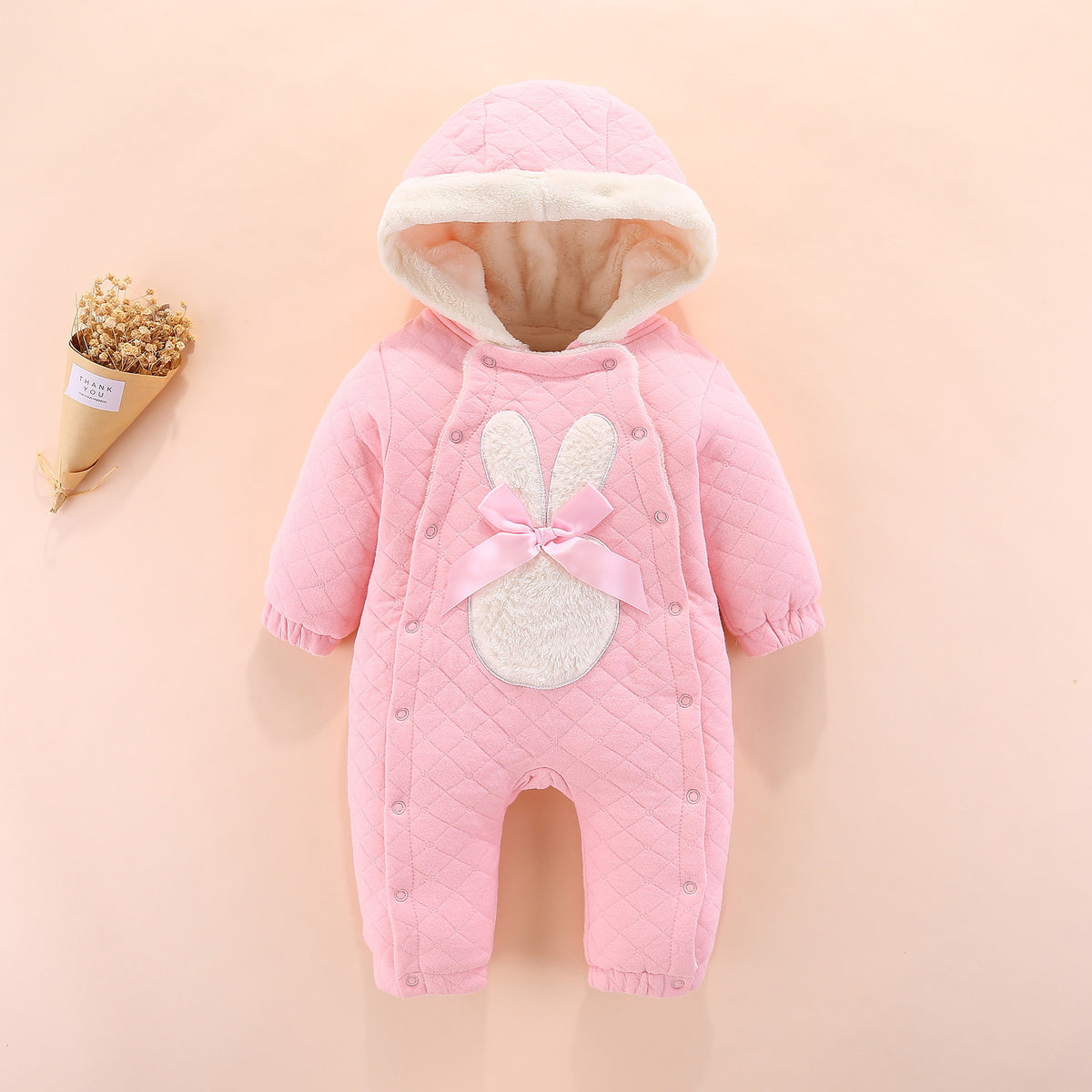 Girls pink romper