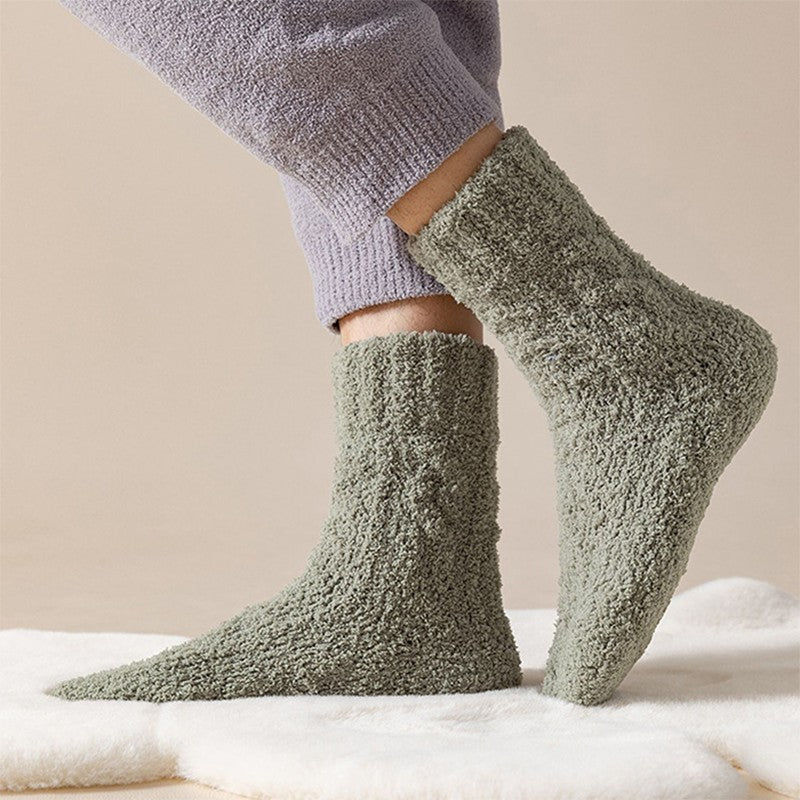 Thick Fuzzy Coral Fleece Socks - view 10