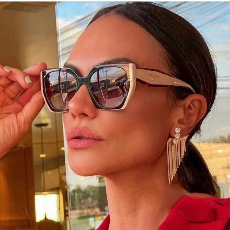 Women's polygon sunglasses
