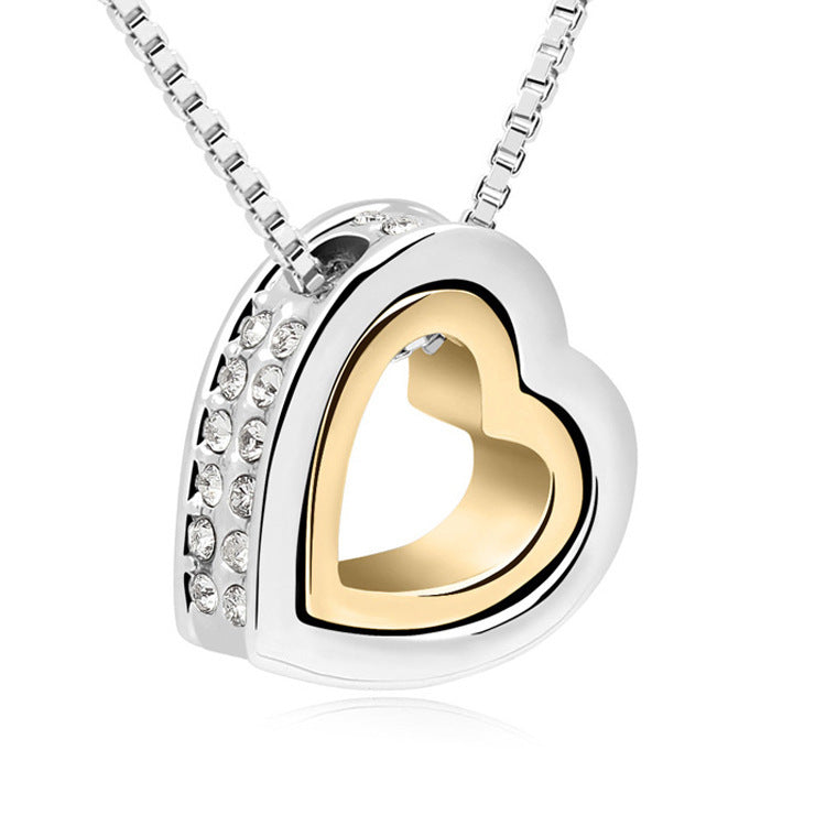 Alternate view: Women's love heart necklace