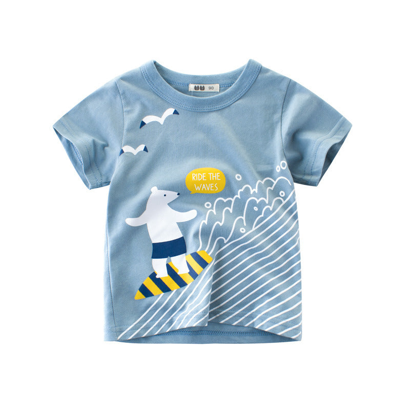 Boys baby cotton t-shirt short sleeves