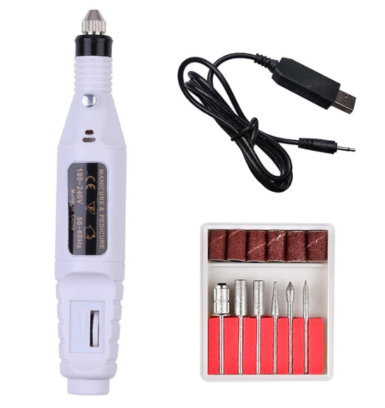 Electric white nail drill pen