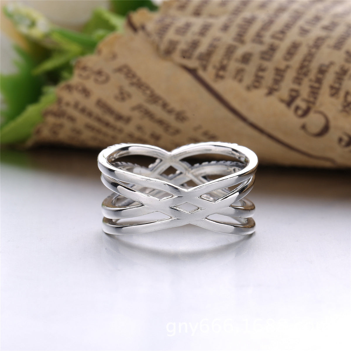 Alternate view: Women's vintage cross ring
