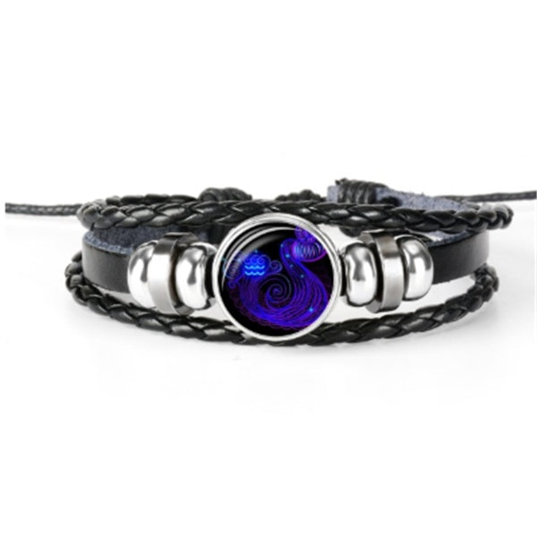 Alternate view: Unisex zodiac constellation bracelet
