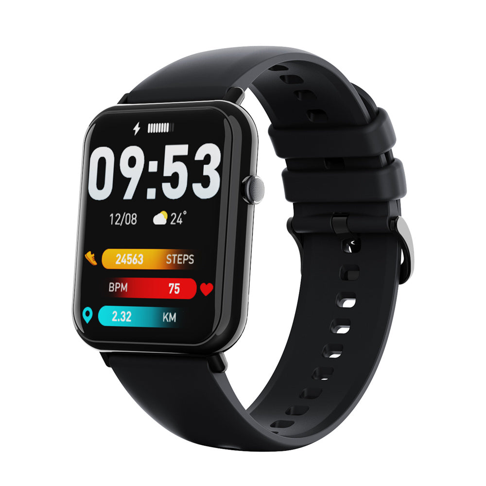 Women's black waterproof smart watch