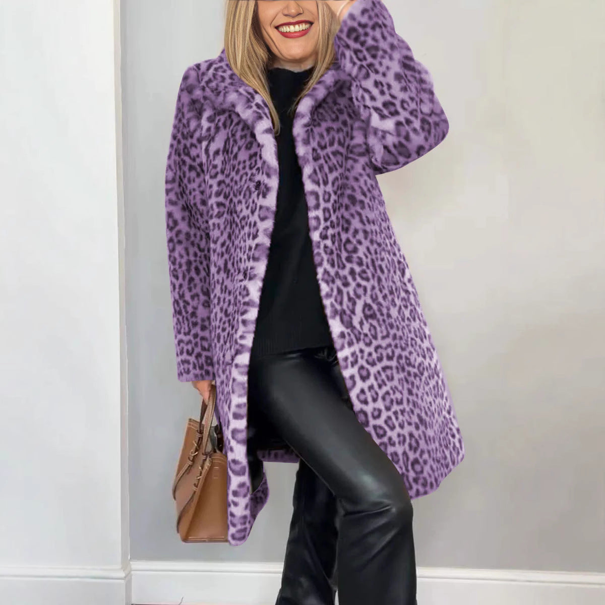 Leopard print coat women - view 10