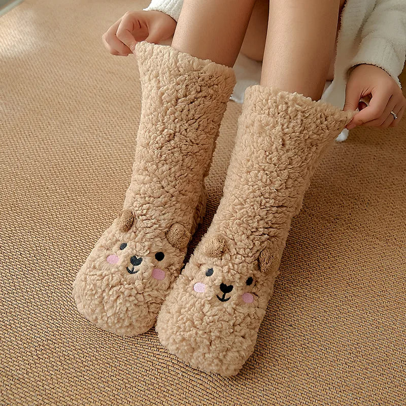 Women's Warm Fuzzy Slipper Socks - view 4