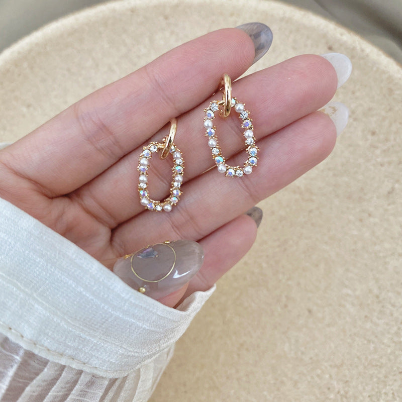 Women's 925 silver geometric earrings