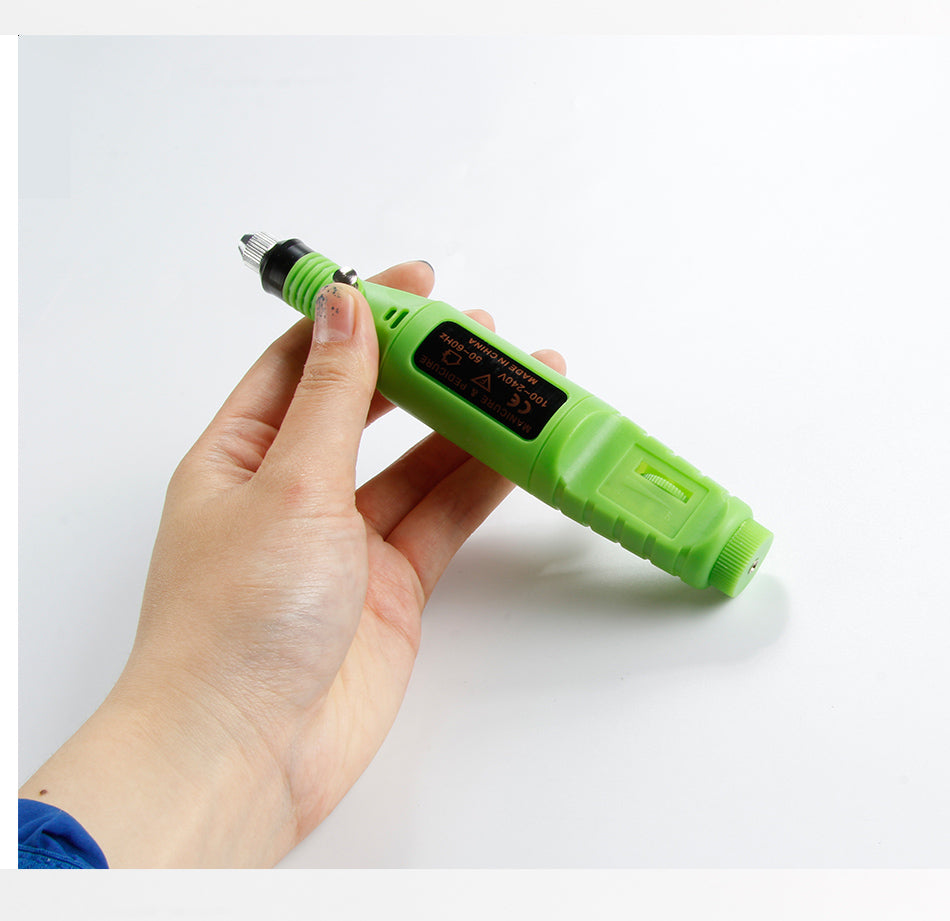 Electric green nail drill pen