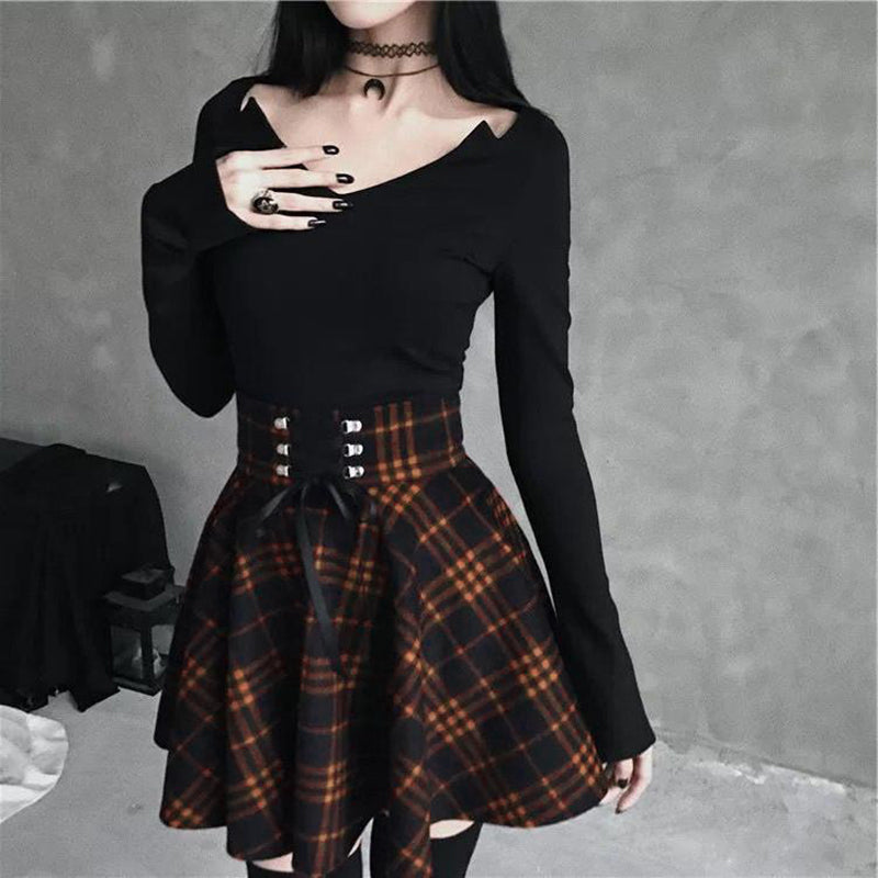 Women's bronze skirt pleated polyester