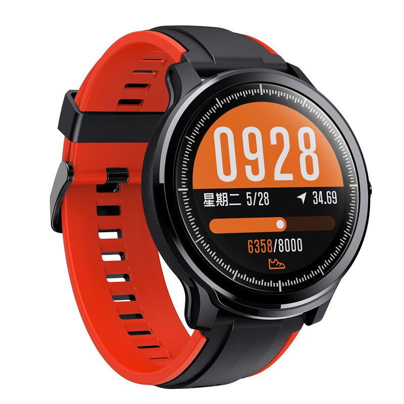 Women's orange SN80 smart watch