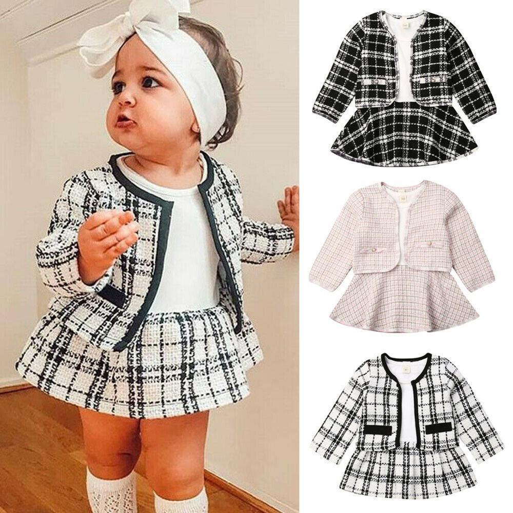 Girls long sleeve dress set