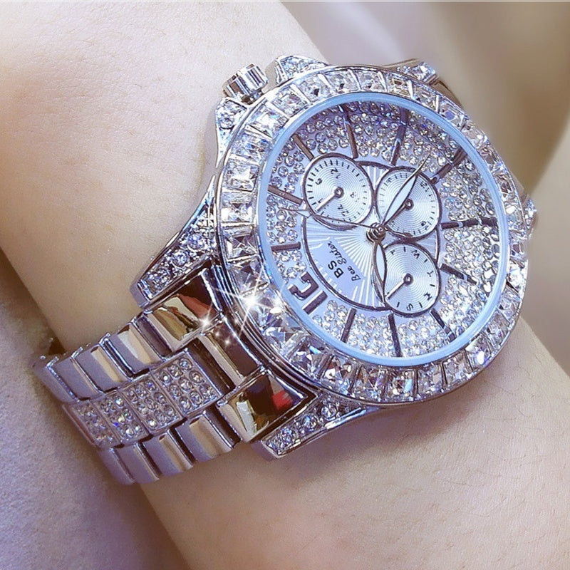 Square rhinestone bracelet watch - view 6