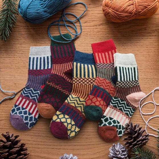 Winter Nordic Pattern Socks - view 1